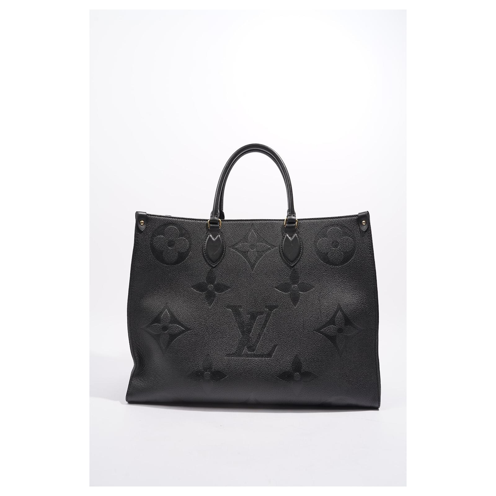 Louis Vuitton Womens OnTheGo Tote Black Leather GM ref.1006642 - Joli Closet