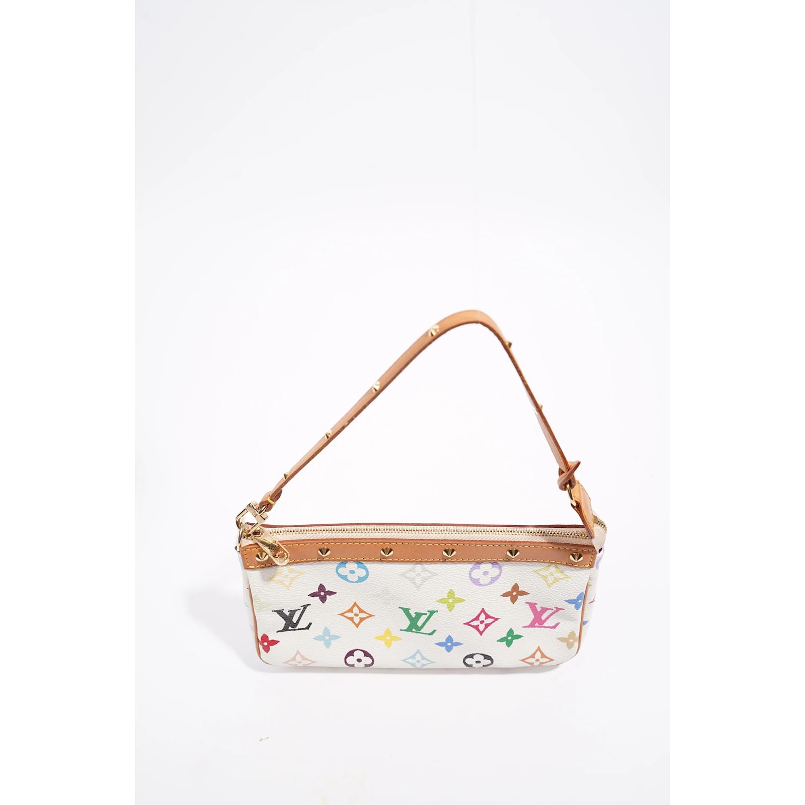 Louis Vuitton X Takashi Murakami Pochette Mirakami Monogram Canvas Multiple  colors Cloth ref.1006663 - Joli Closet