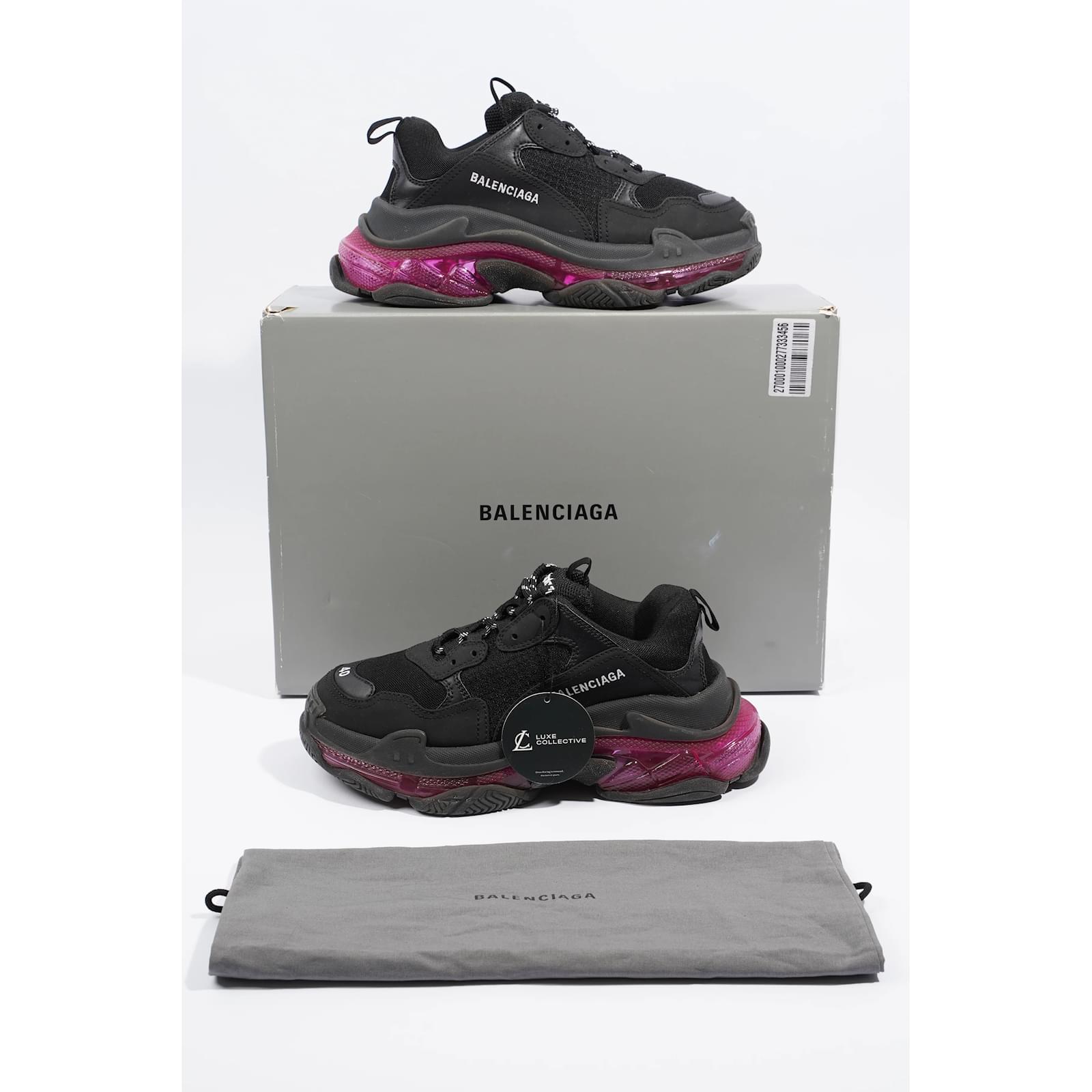 Balenciaga Triple S Black / pink / Clear Sole EU 40 / UK 6