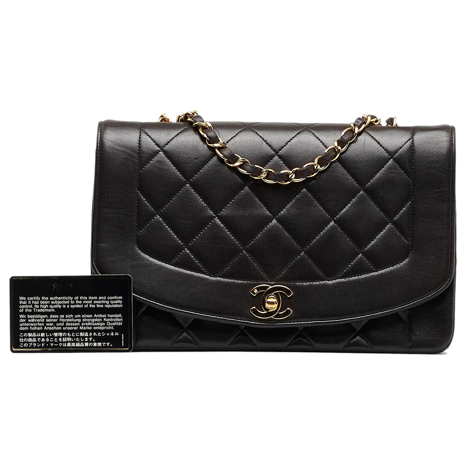 Single Flap Chanel Diana Bag Fashionphile Chanel Black Medium