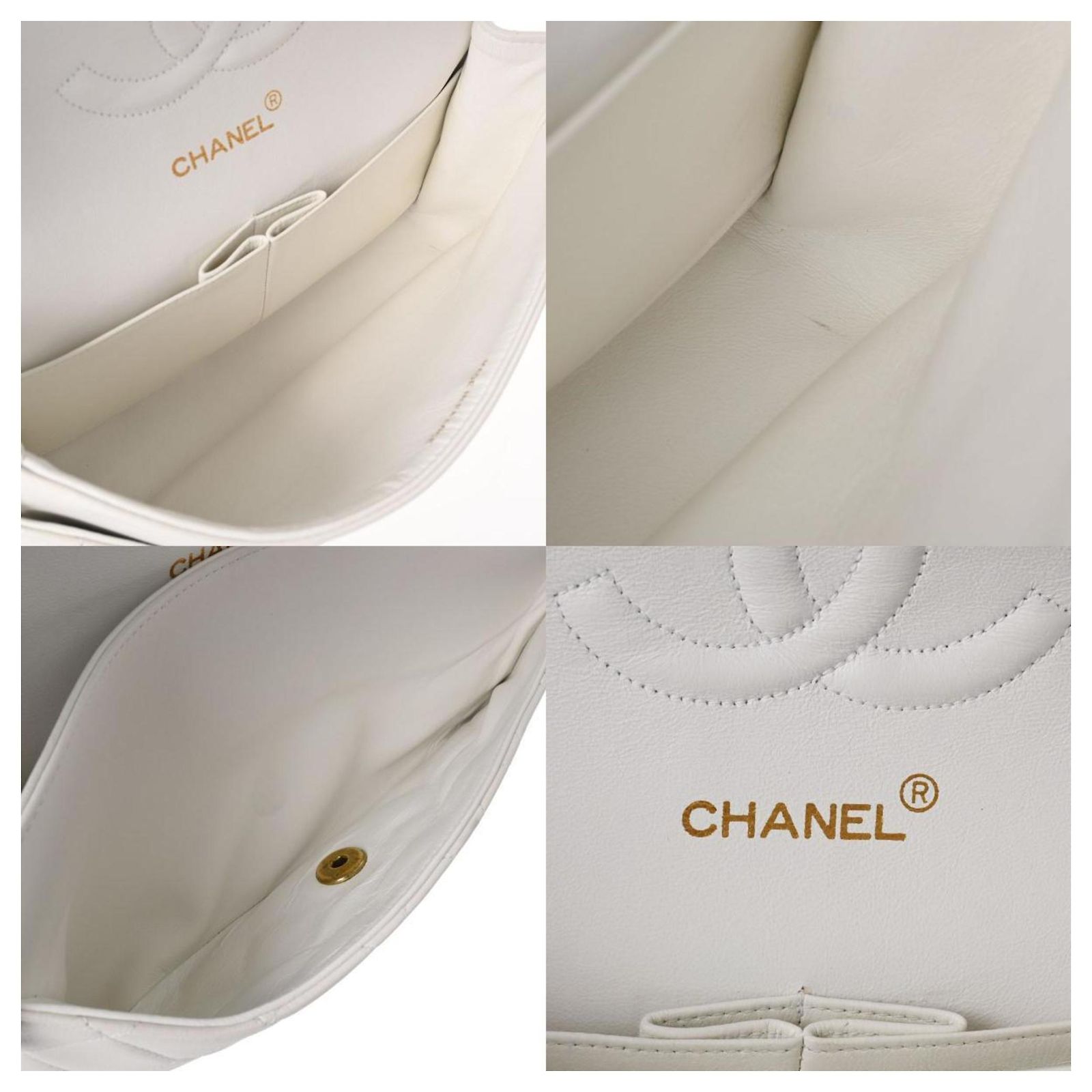 Timeless Chanel lined Flap Grey Leather ref.1007362 - Joli Closet