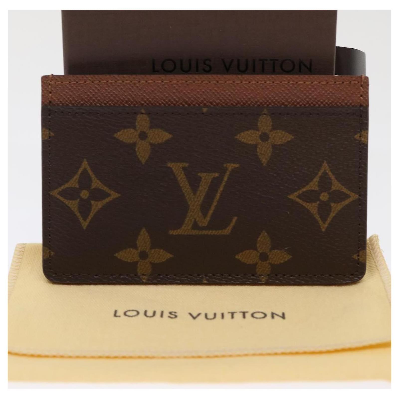 LOUIS VUITTON PORTE CARTES SIMPLE CARD CASE PURSE MONOGRAM M61733