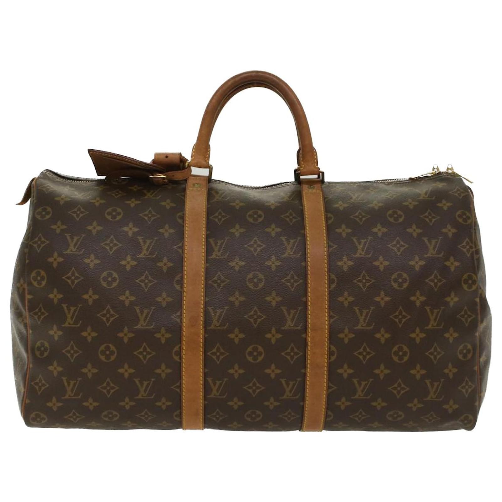Louis Vuitton Monogram Keepall 50 Boston Bag M41426 LV Auth 43871 Cloth  ref.1007656 - Joli Closet