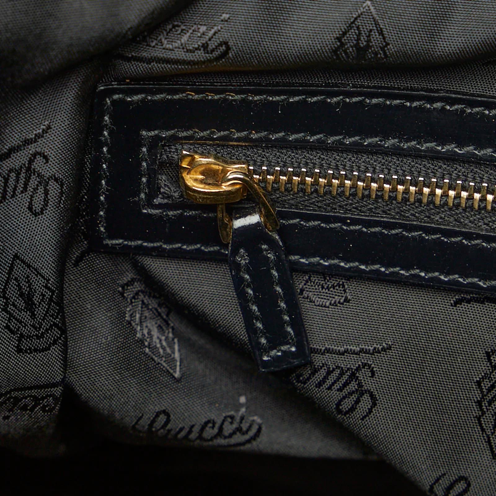 Buy Gucci Beige Monogram Bamboo Frame Satchel Cloth Handbag