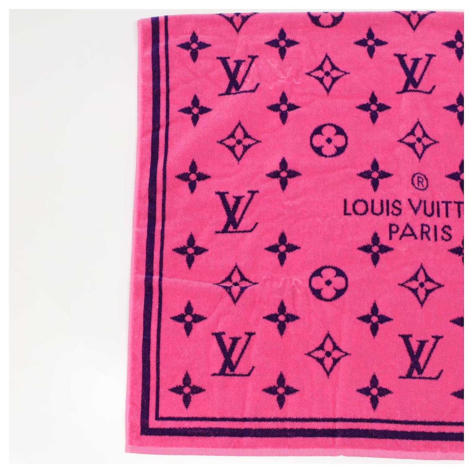 LOUIS VUITTON Monogram Beach Doradoban Towel Pink Purple M78644 LV