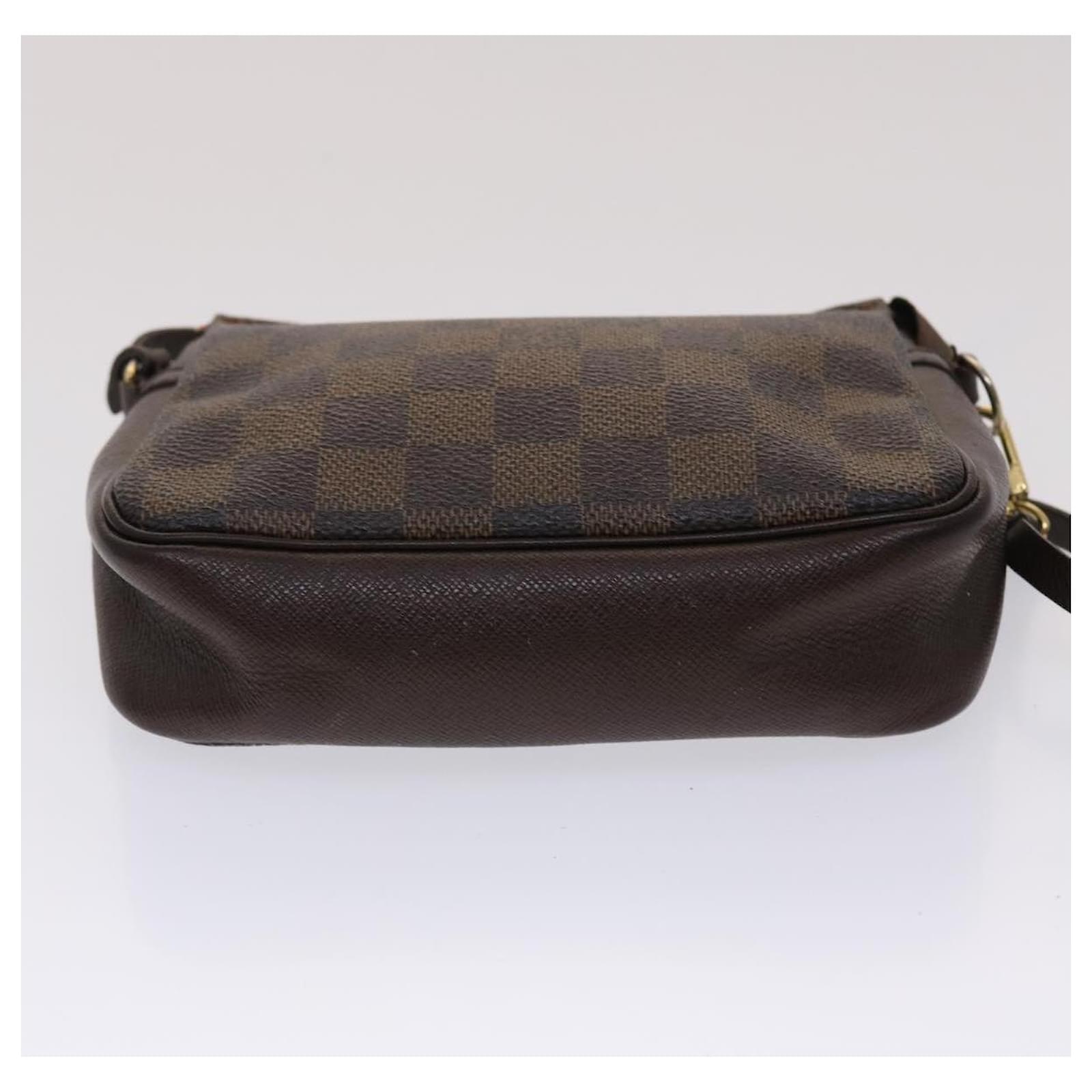 LOUIS VUITTON Damier Ebene Trousse makeup Pouch N51982 LV Auth bs6838