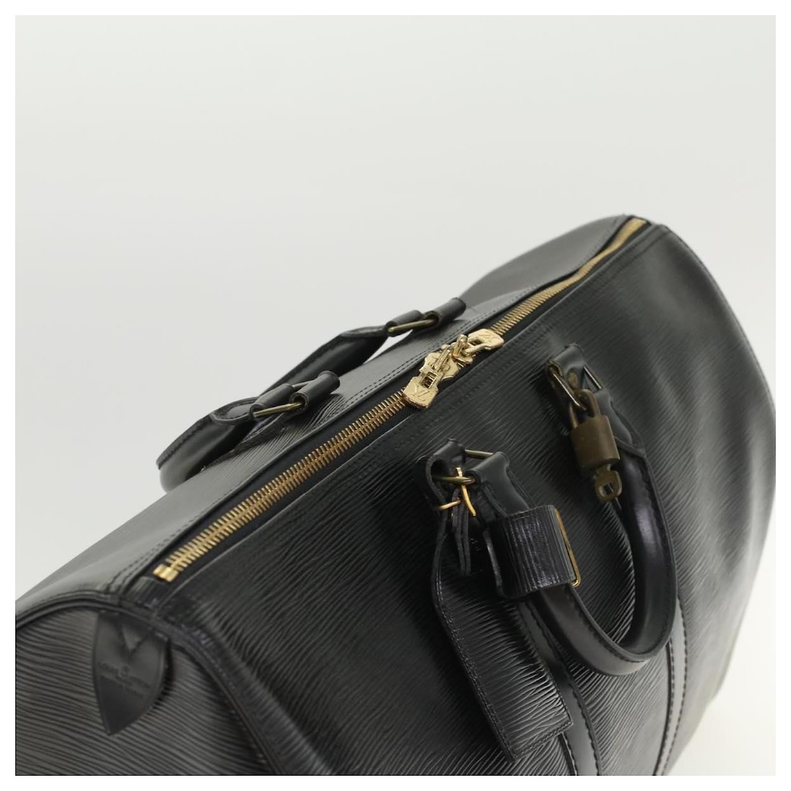 Louis Vuitton Epi Keepall 45 Boston Bag Noir Black M42972 LV Auth 47552  Leather ref.1009820 - Joli Closet