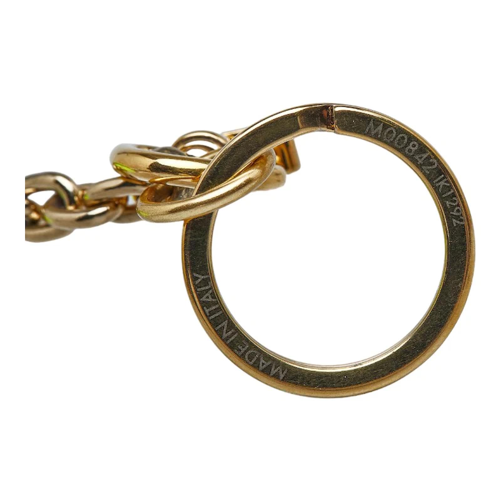 Louis Vuitton LV Set And Match Keyring M00842 Yellow Cotton