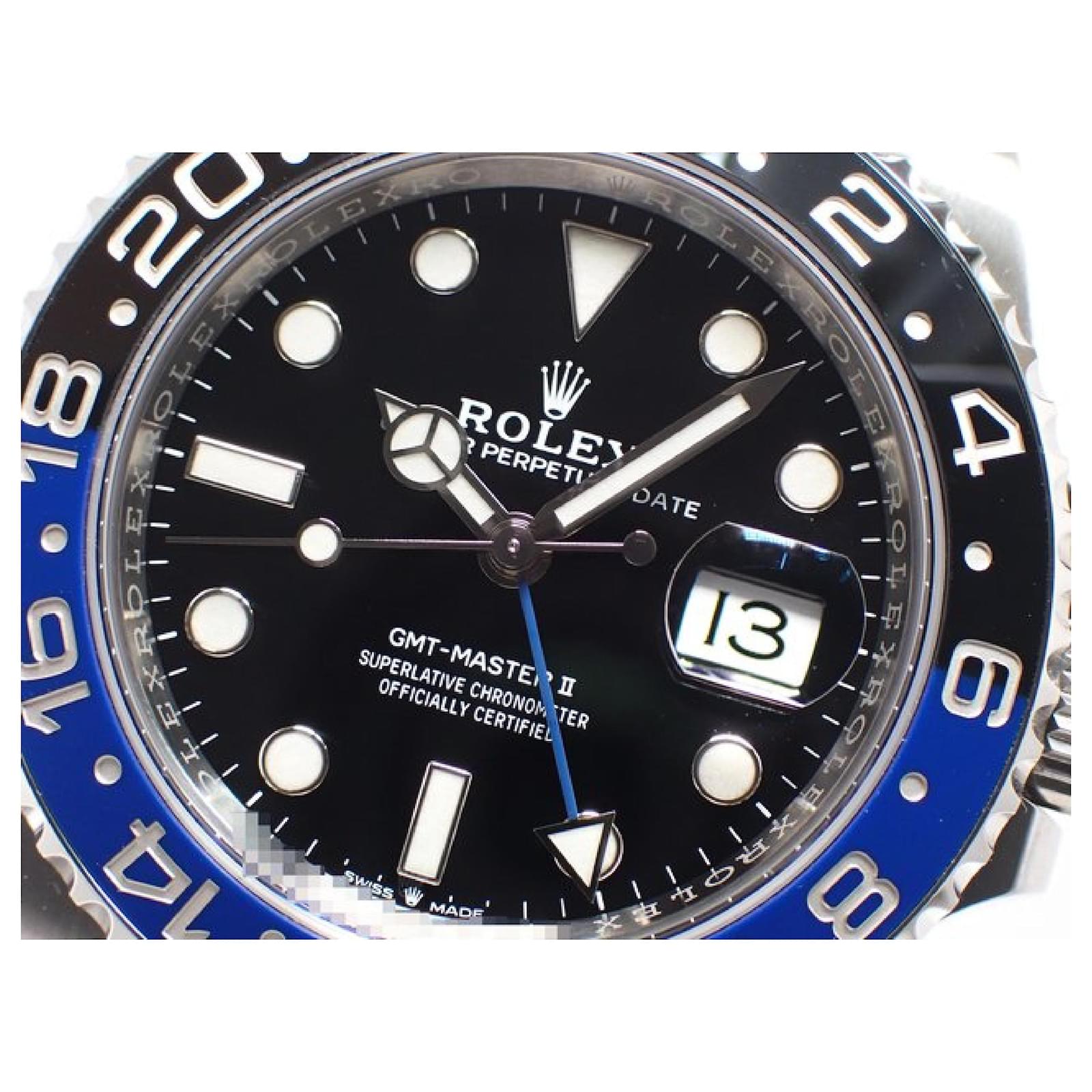 ROLEX GMT MasterII blue black bezel Jubilee Bracelet Ref