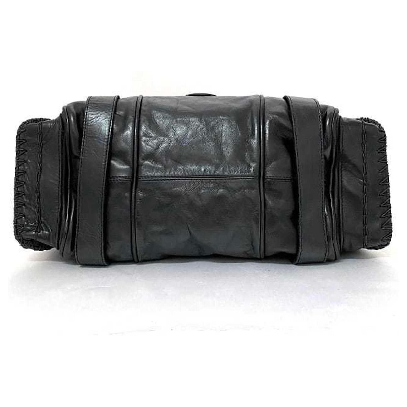 ☆美品・シリアル付☆Chloé Silveradoレザーワンショルダーバッグ Chloé Silverado Black Leather ref.975079 - Joli Closet