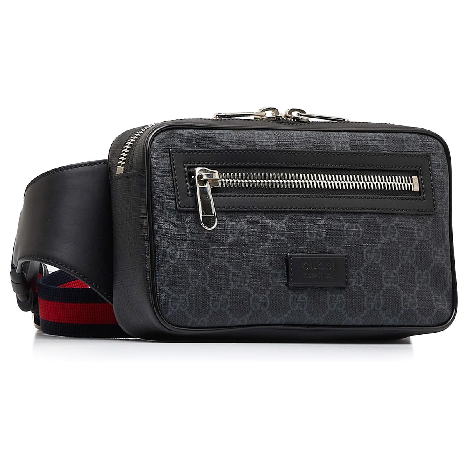 Gucci Black GG Supreme Web Belt Bag Cloth Cloth ref.975668 - Joli