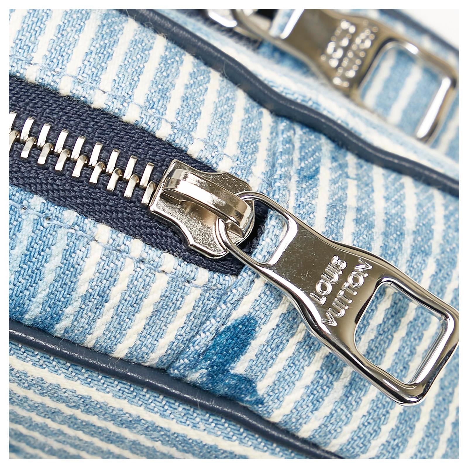 Louis Vuitton 2021 pre-owned Monogram Denim Watercolor Hickory Stripes  Outdoor Belt Bag - Farfetch