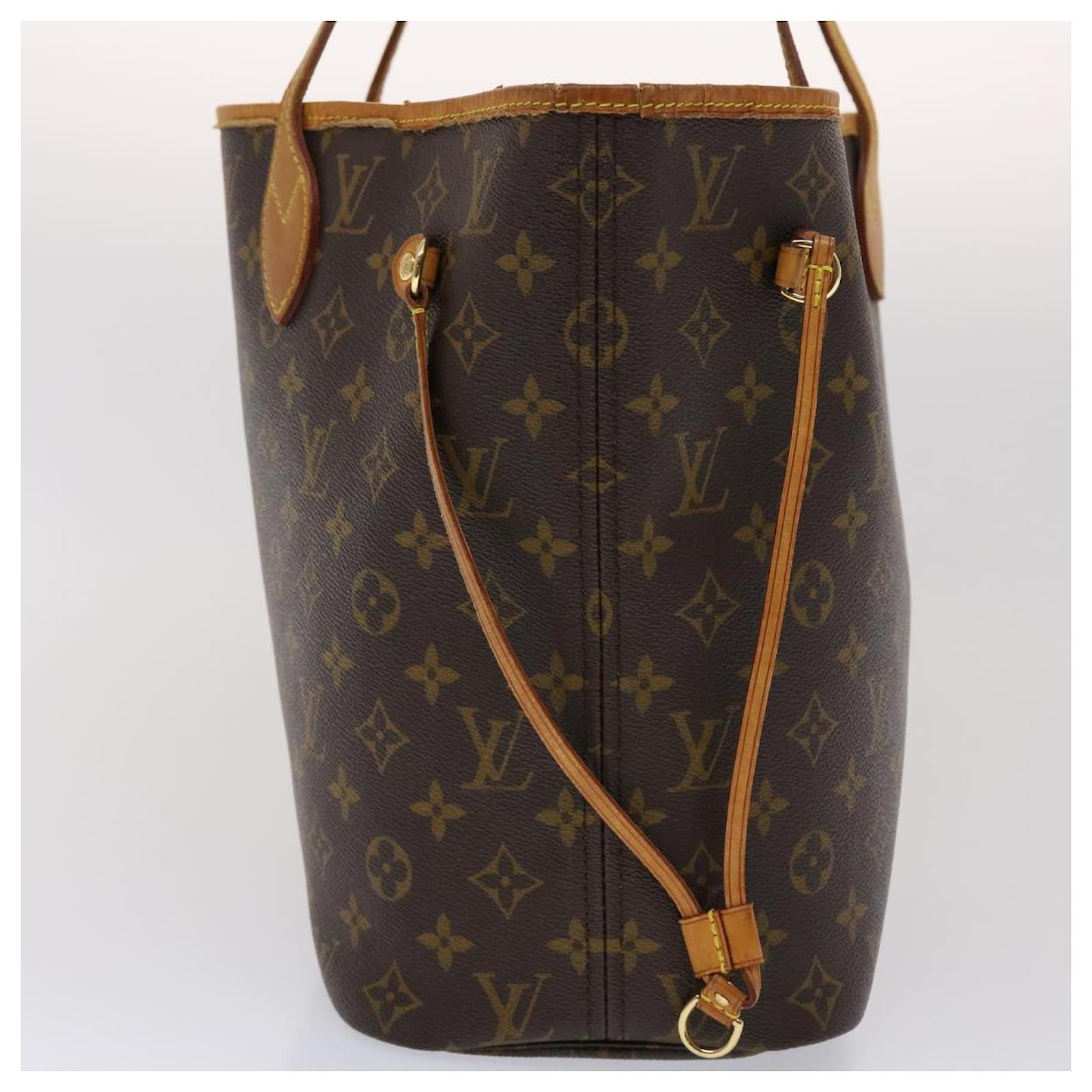 Authentic Louis Vuitton Neverfull MM Monogram Tote Bag M40156