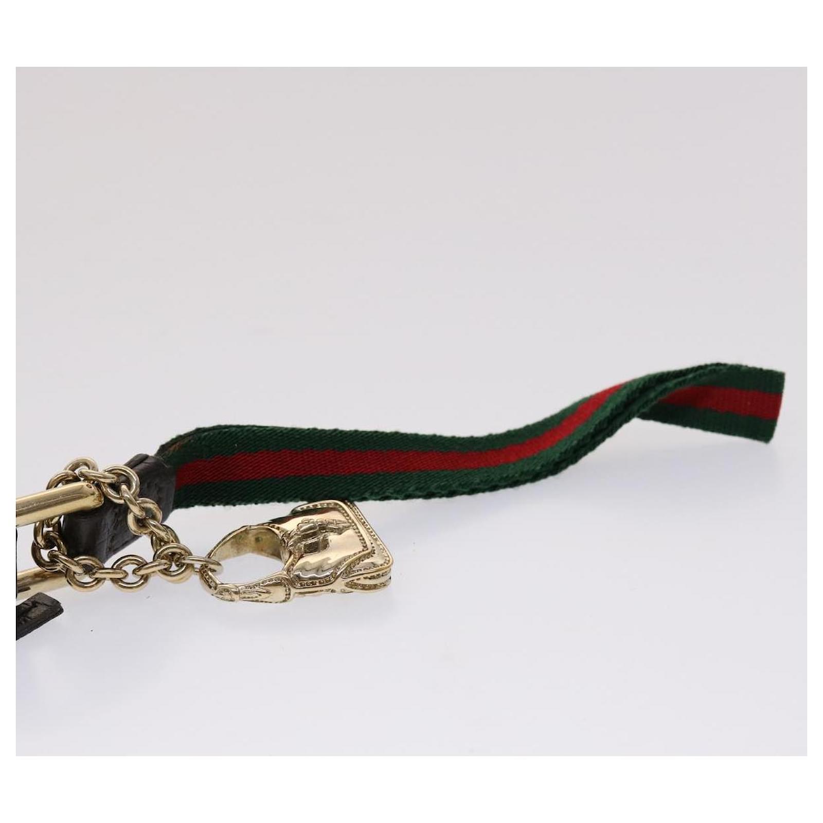 Gucci gg web lanyard on sale keychain