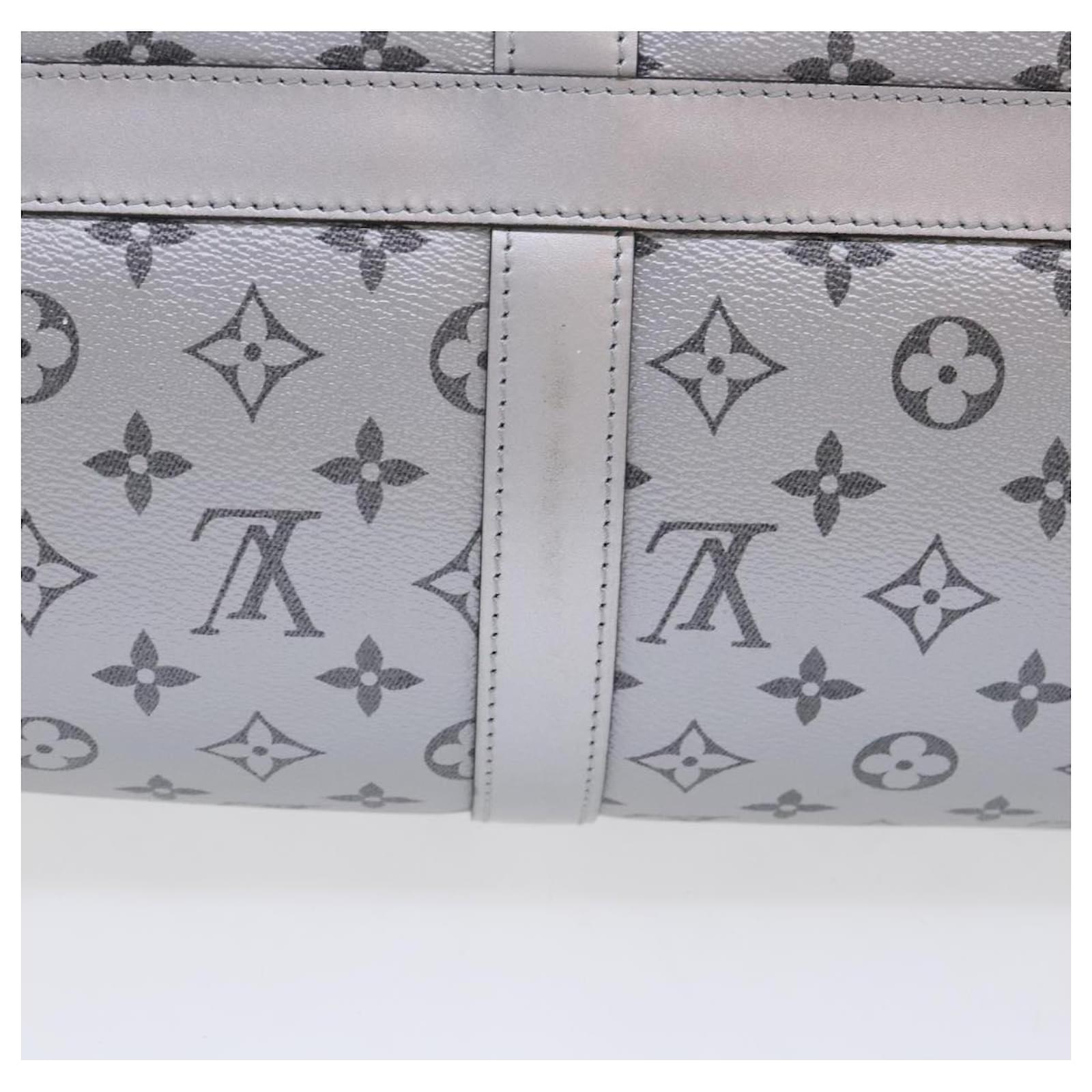 Handbags Louis Vuitton Louis Vuitton Eclipse Split Keepall Bandouliere 50 Boston Bag M43817 Auth 46325a