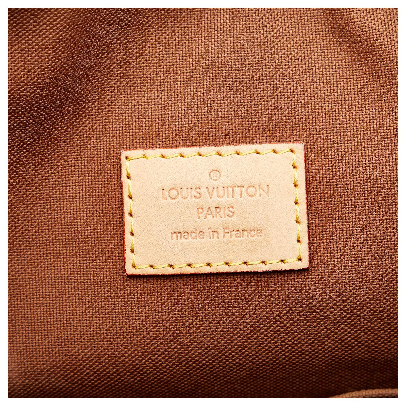 Louis Vuitton Brown Monogram Odeon GM Leather Cloth ref.976373