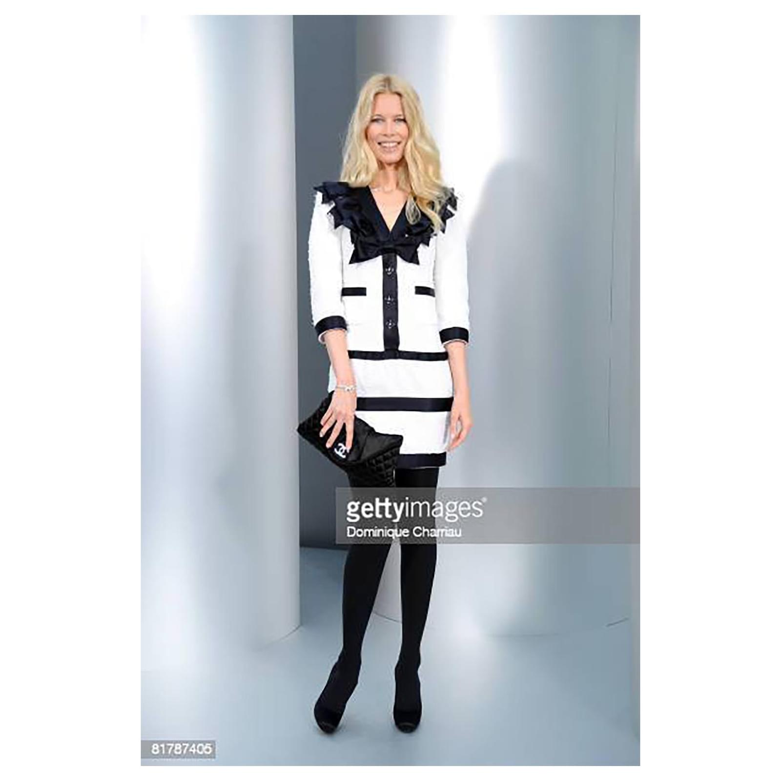 Chanel Iconic Claudia Schiffer Tweed Dress