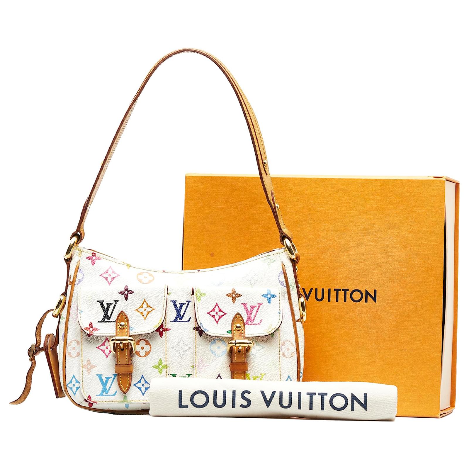 Louis Vuitton White Monogram Multicolore Lodge PM Bag - Yoogi's Closet