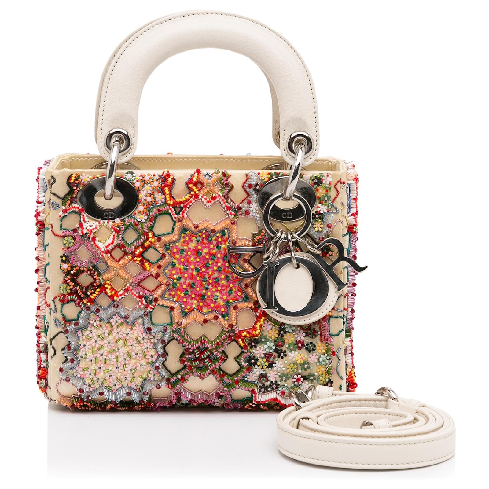 Lady dior store white mini