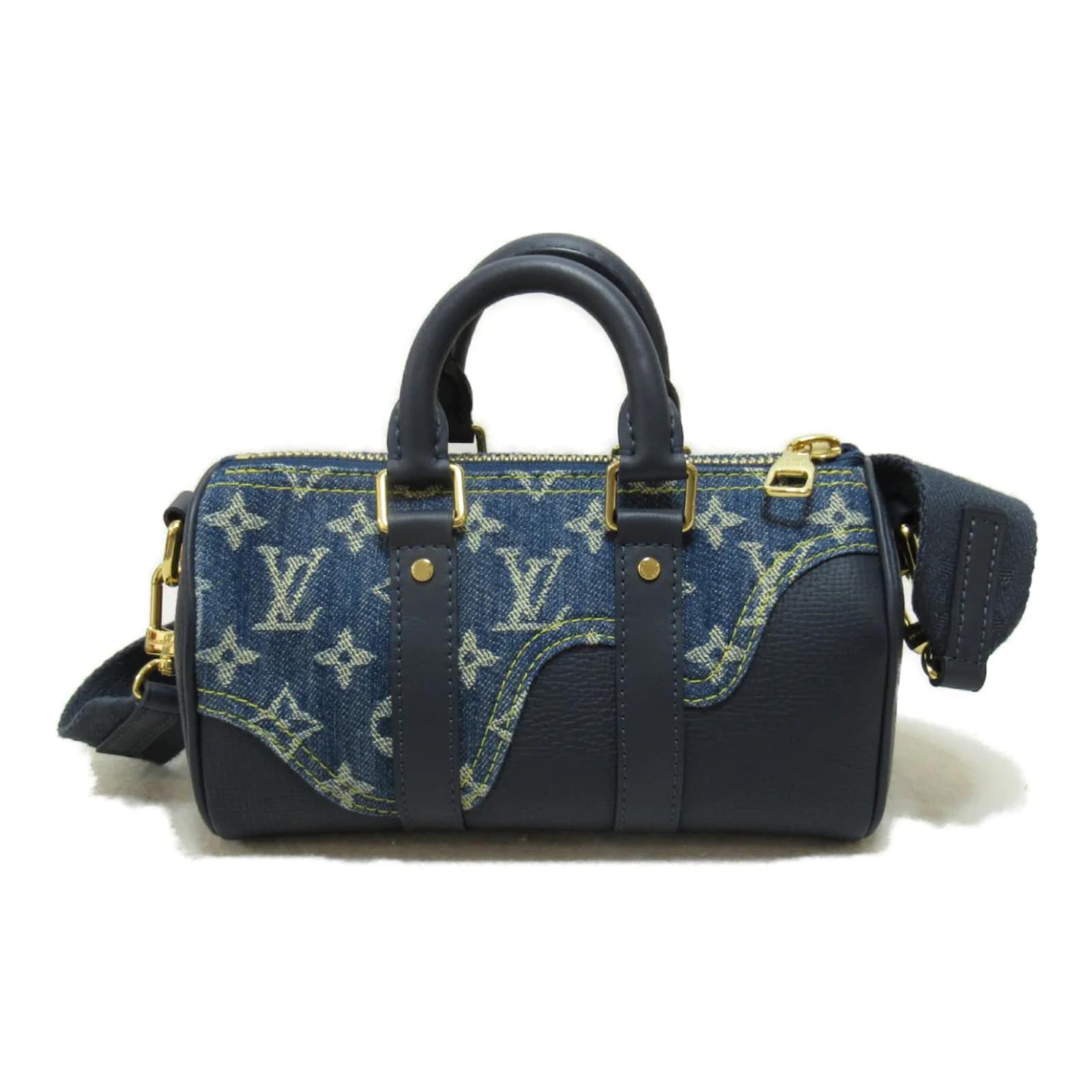 Louis Vuitton Nigo Monogram Denim Keepall Xs Bostonbag