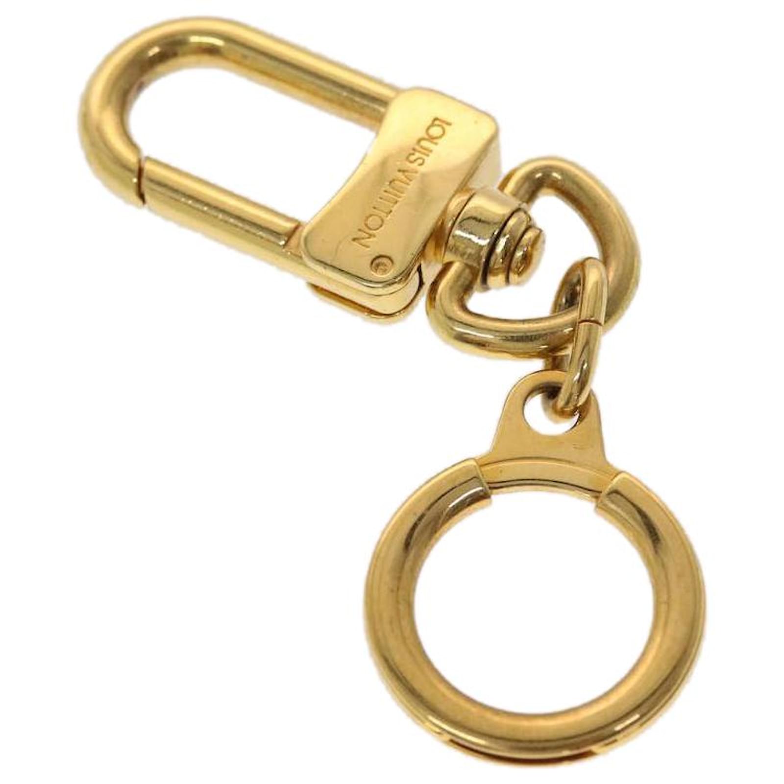 LOUIS VUITTON Anneau Cles Key Holder Metal Gold Tone LV Auth