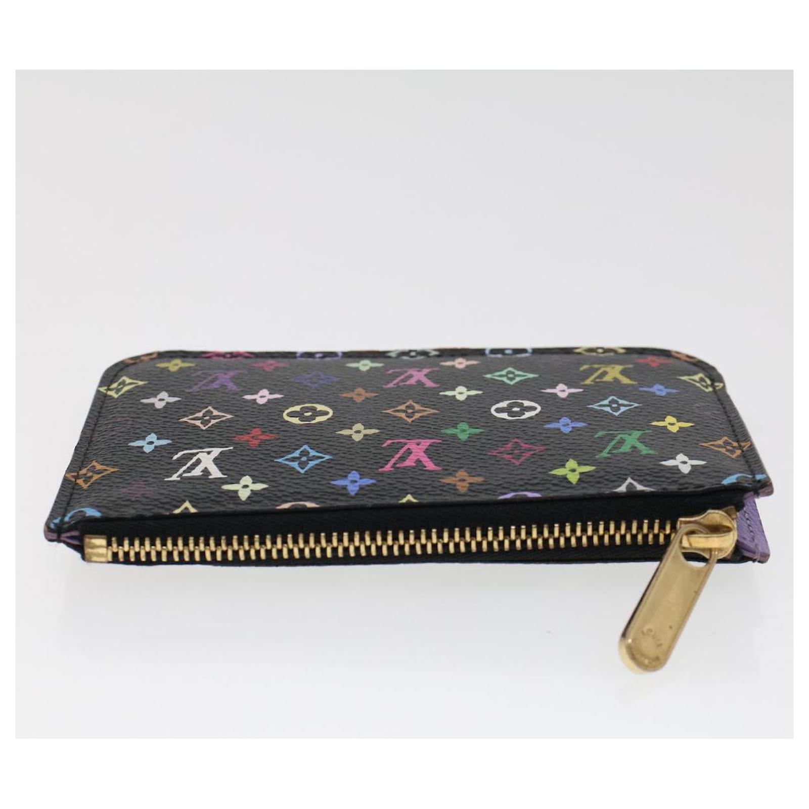 Auth Louis Vuitton Monogram Multicolore Pochette Cle M92655 Coin