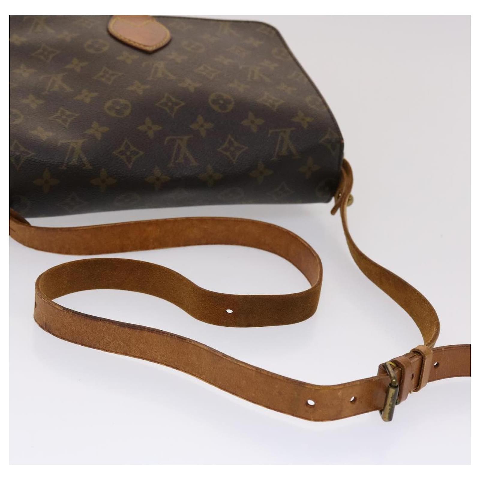 LOUIS VUITTON Monogram Cartouchiere GM Shoulder Bag M51252 LV Auth