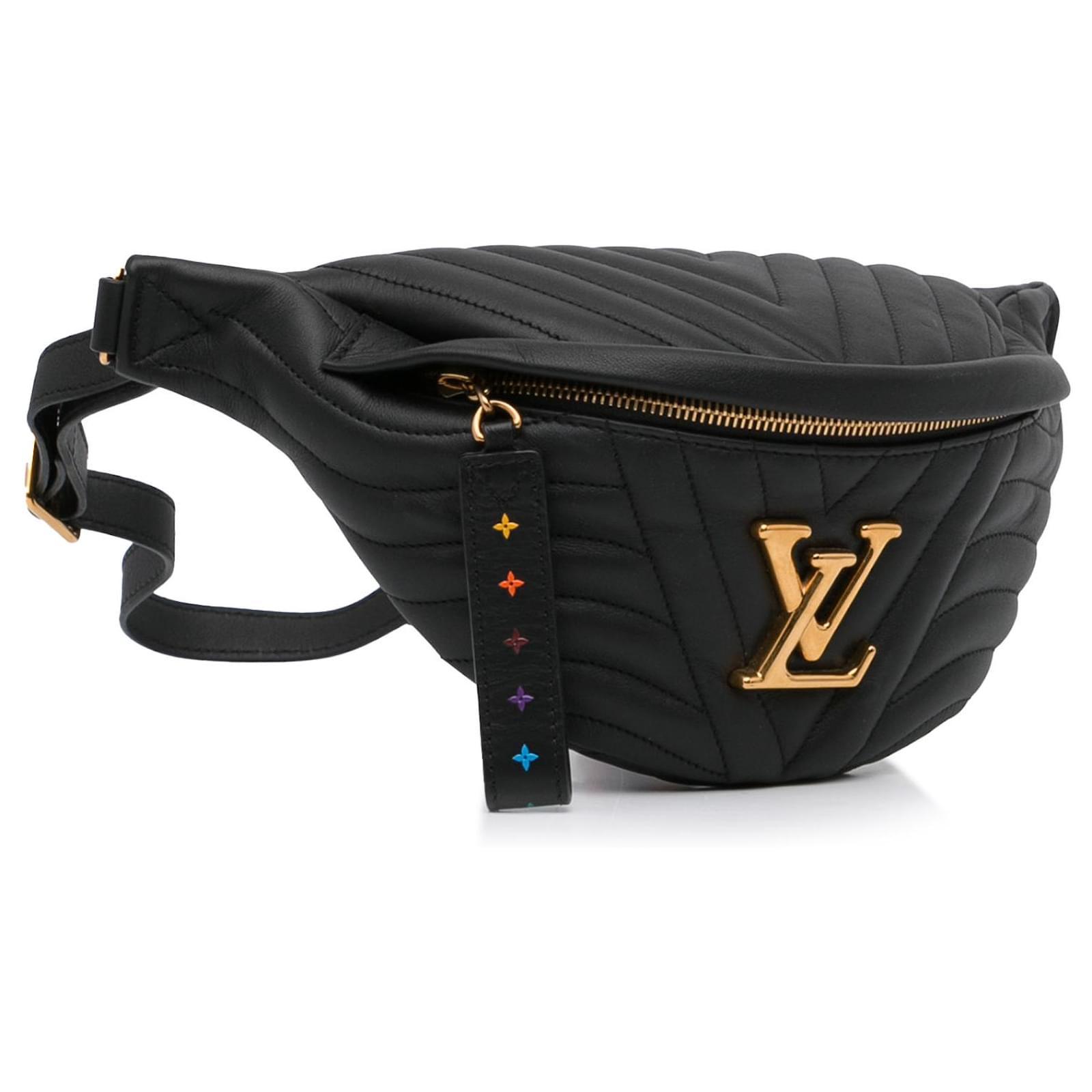 Louis Vuitton New Wave Bumbag Belt Bag Black Quilted Leather