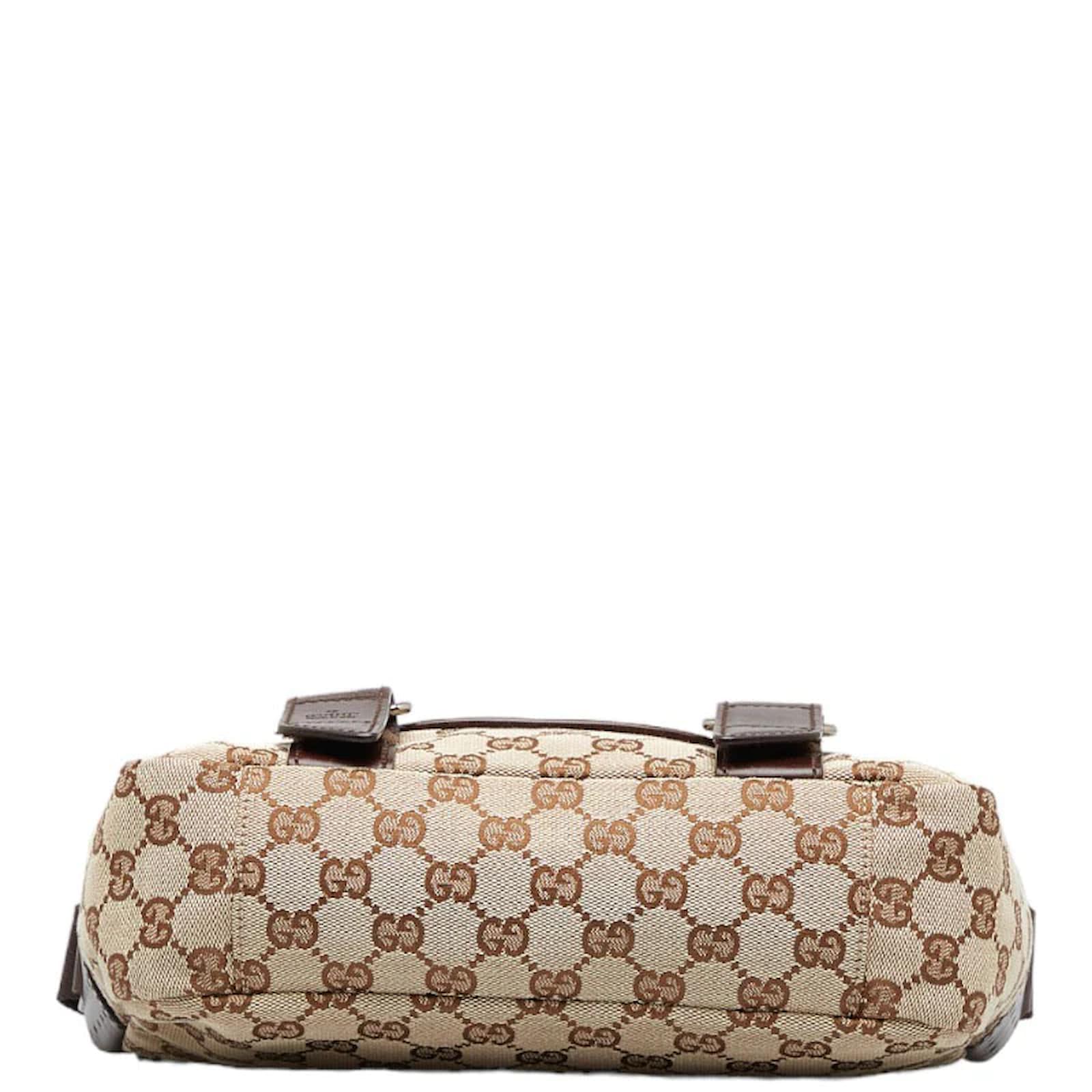 Gucci GG Canvas Crossbody Bag 145858 Beige Cloth ref.979217 - Joli