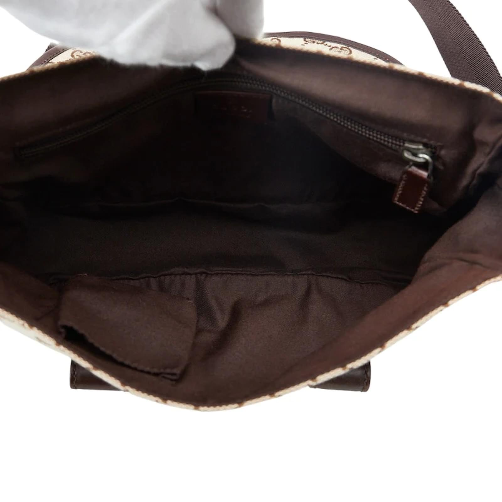 Gucci GG Canvas Crossbody Bag 145858 Beige Cloth ref.979217 - Joli