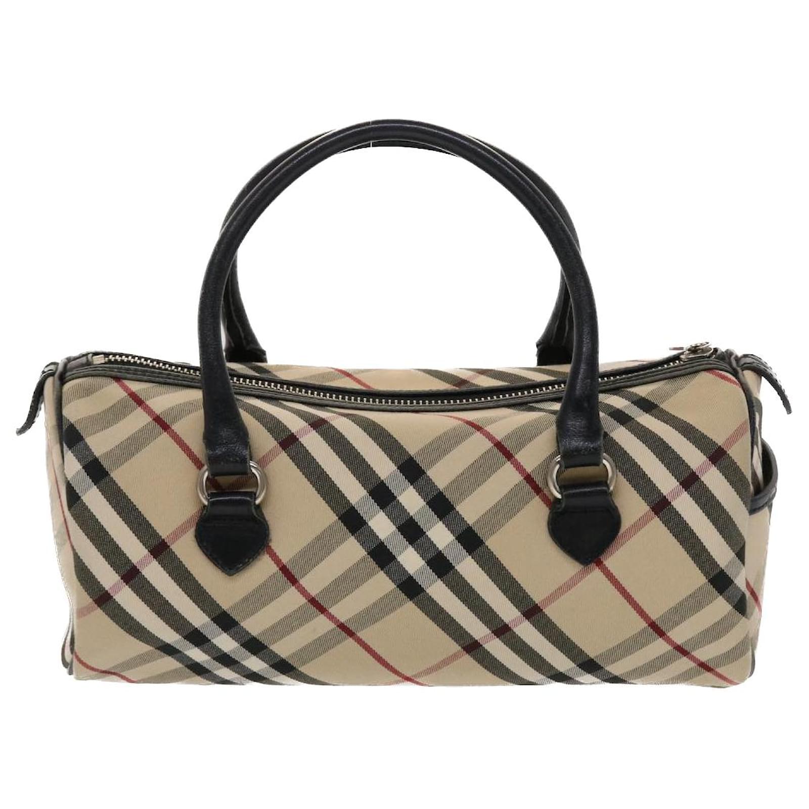 Bolsa de mão BURBERRY Nova Check Blue Label Nylon Bege