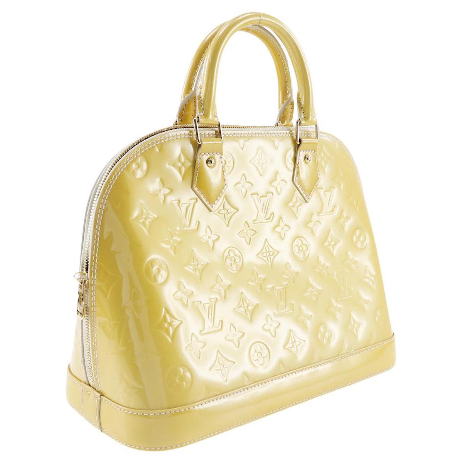 Louis Vuitton Alma Yellow Patent leather ref.911563 - Joli Closet