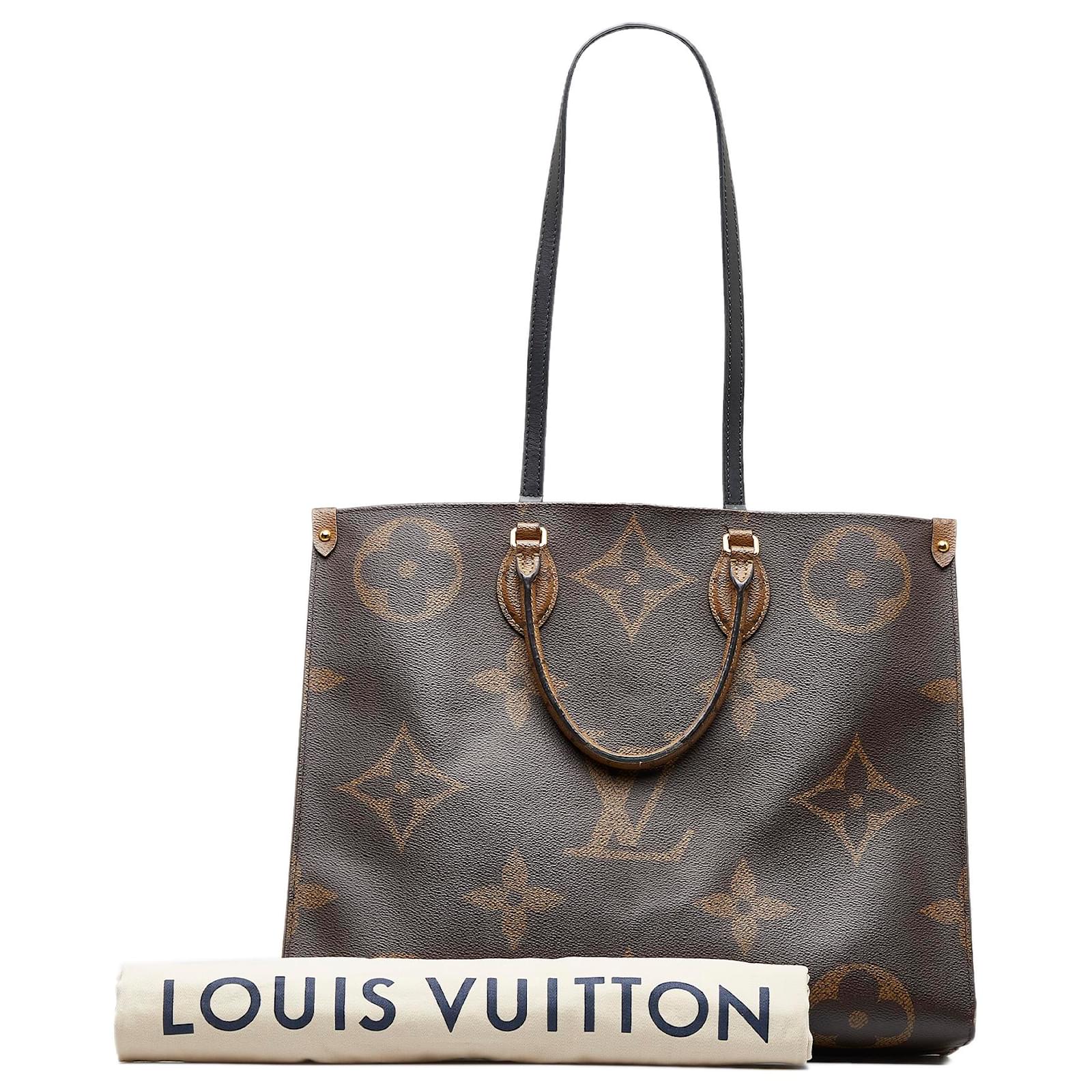 LOUIS VUITTON LV OnTheGo GM Tote Reverse Monogram ONTHEGO Shoulder Strap  Handbag