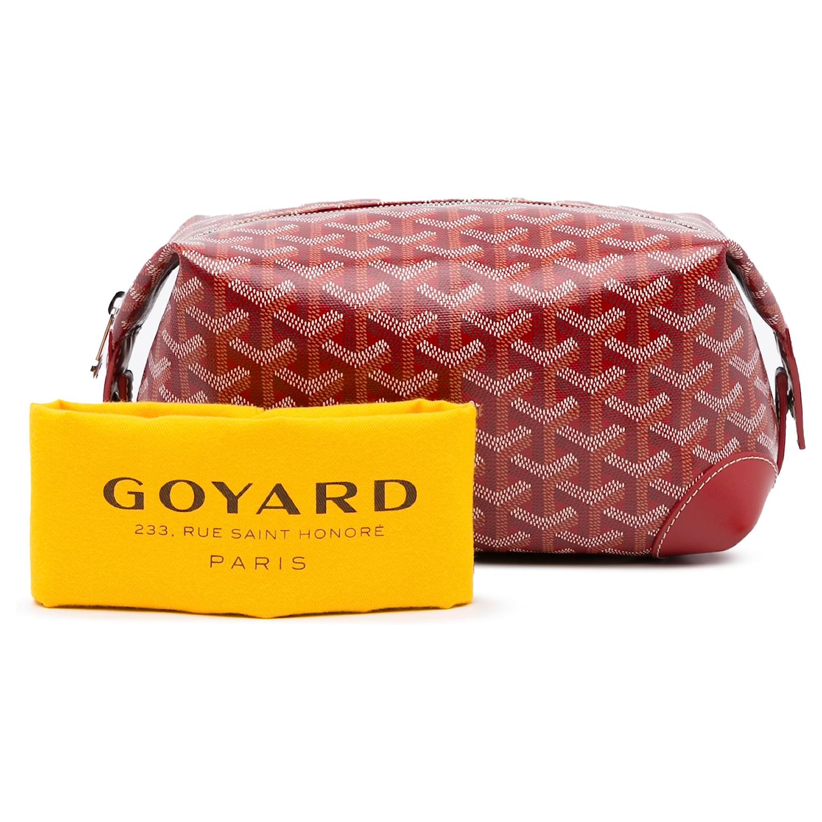 Goyard Red Goyardine Boeing 30 Toiletry bag Cloth Cloth ref.979999 - Joli  Closet