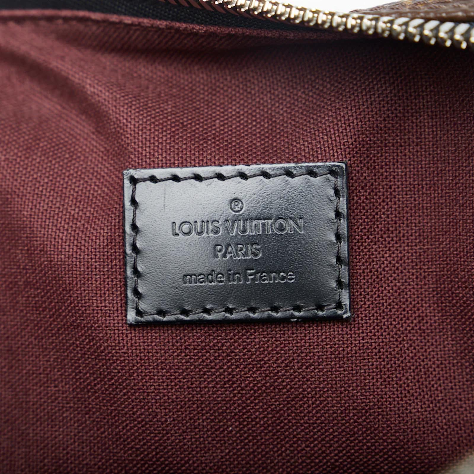 Louis Vuitton Brown Monogram Macassar Kitan Silver Tone Hardware