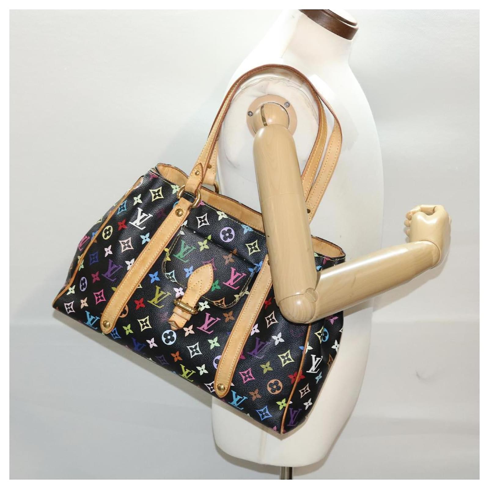 Louis Vuitton Black Multicolor Aurelia MM Shoulder Bag