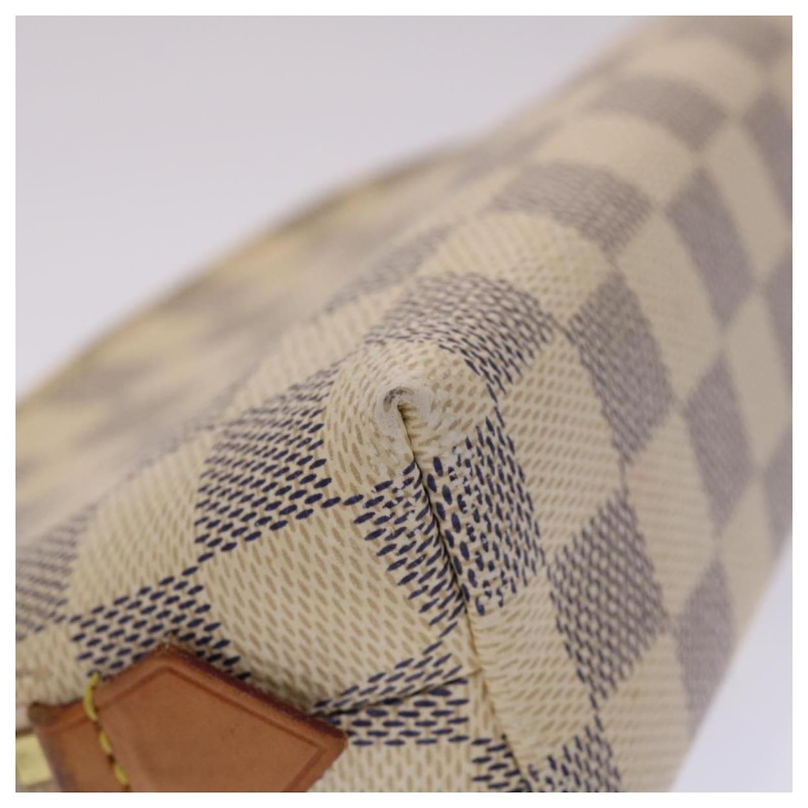 LOUIS VUITTON Damier Azur Pochette Cosmetic PM Pouch N60024 LV Auth 46937  ref.981145 - Joli Closet