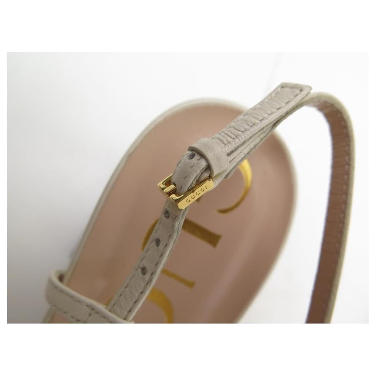 NEW GUCCI SHOES SLINGBACK BIT SANDALS 643892 39 IT 40 EN
