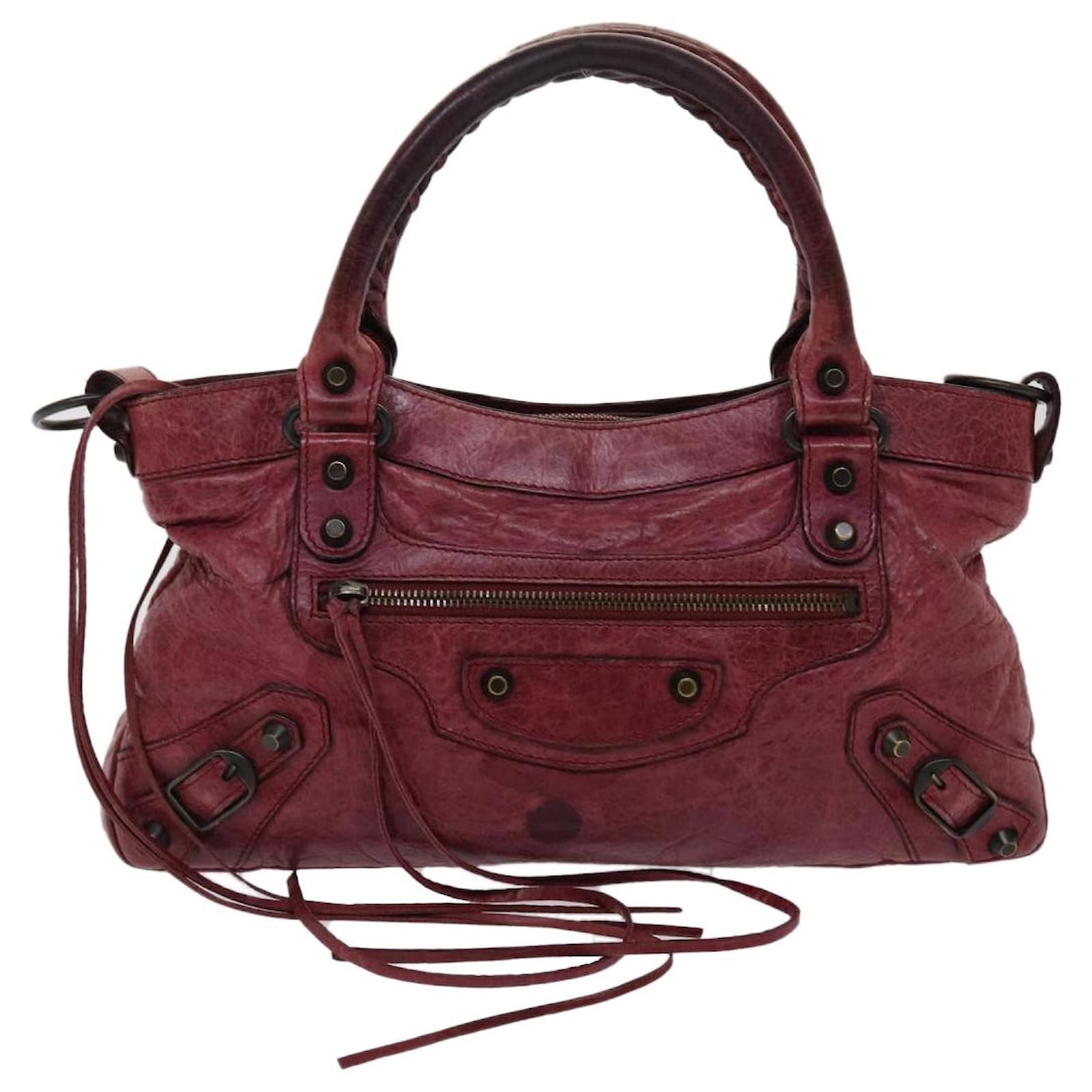The first Hand Bag Leather 2way Red Auth yk7618 ref.981617 -