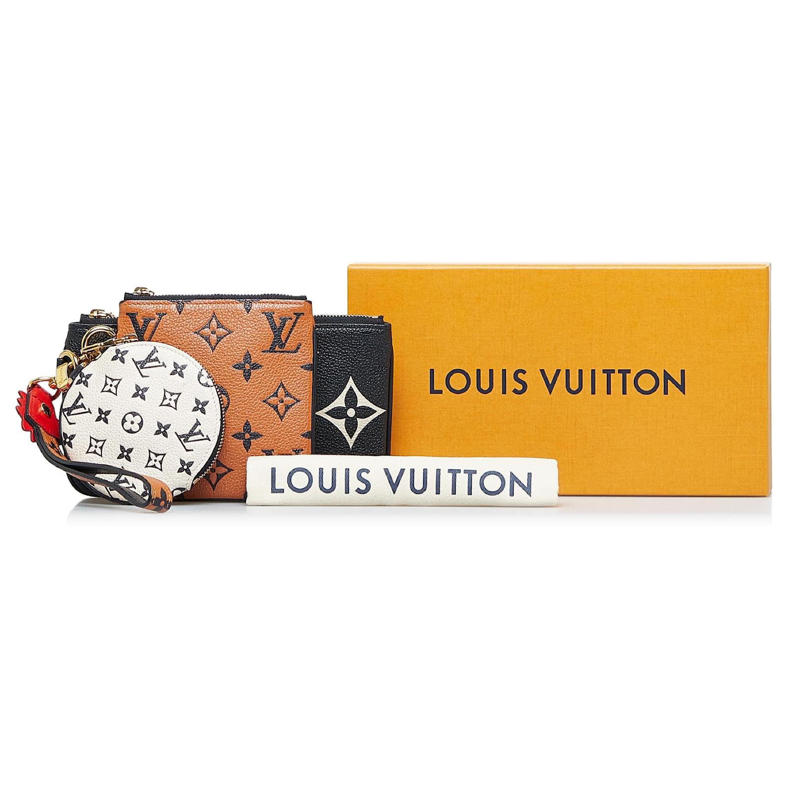 Lv Crafty Trio Pouch Monogram Empreinte