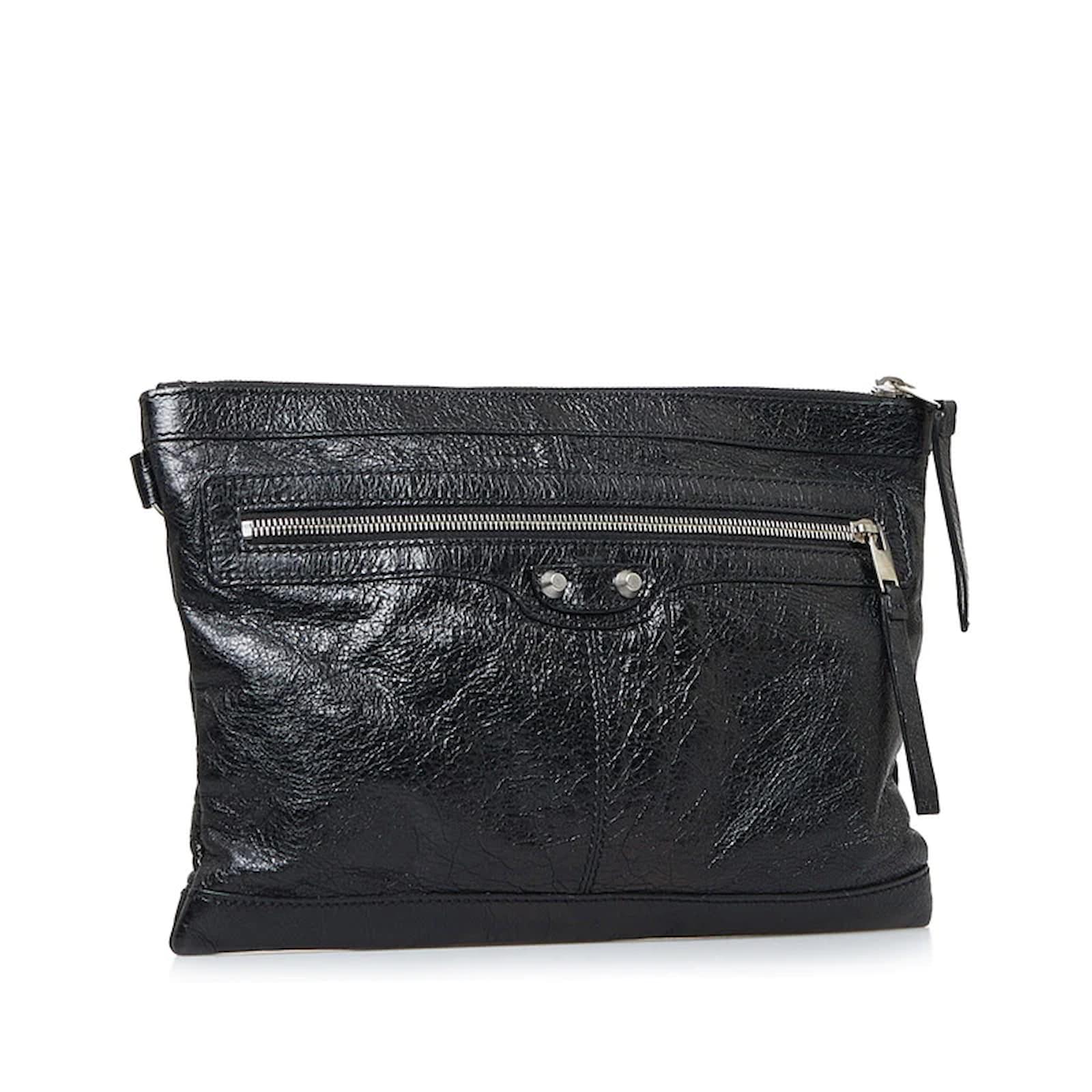 クラッチバッグ BALENCIAGA   Clutches Women Leather Black バレンシアガ クラッチバッグ 黒 バッグ レザー BALENCIAGA ユニ