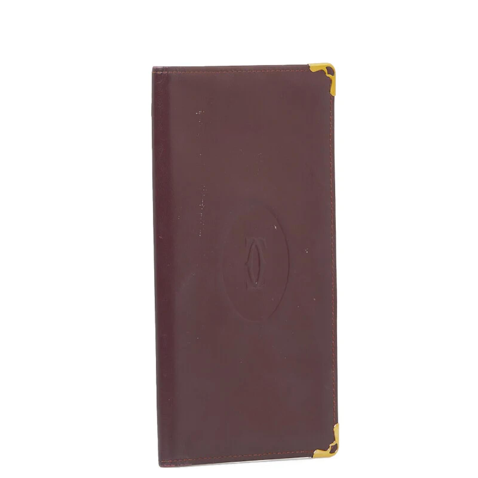 Cartier Must de Cartier Leather Notebook Cover Red Pony-style calfskin ...