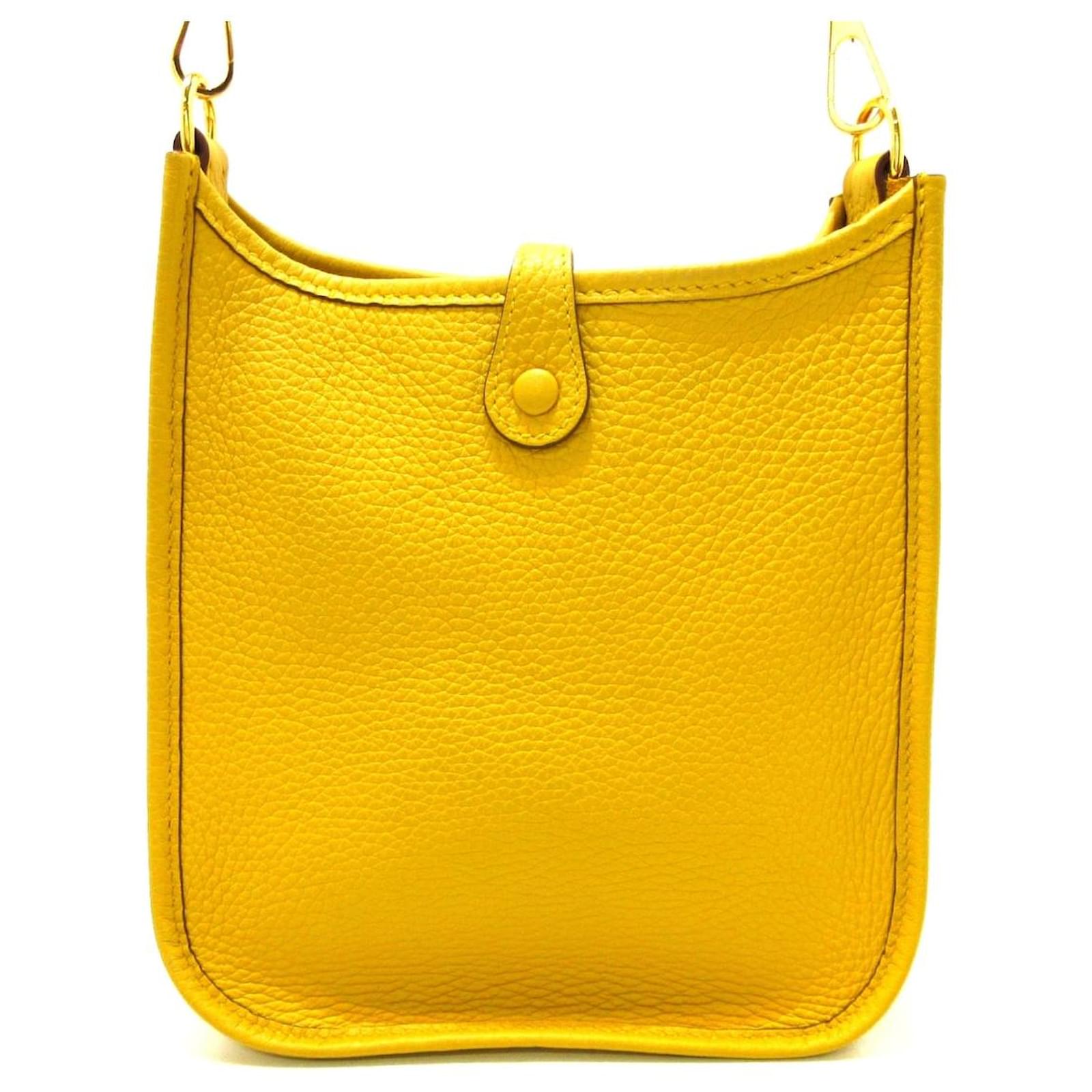 Hermès Evelyn Yellow Leather ref.984921 - Joli Closet