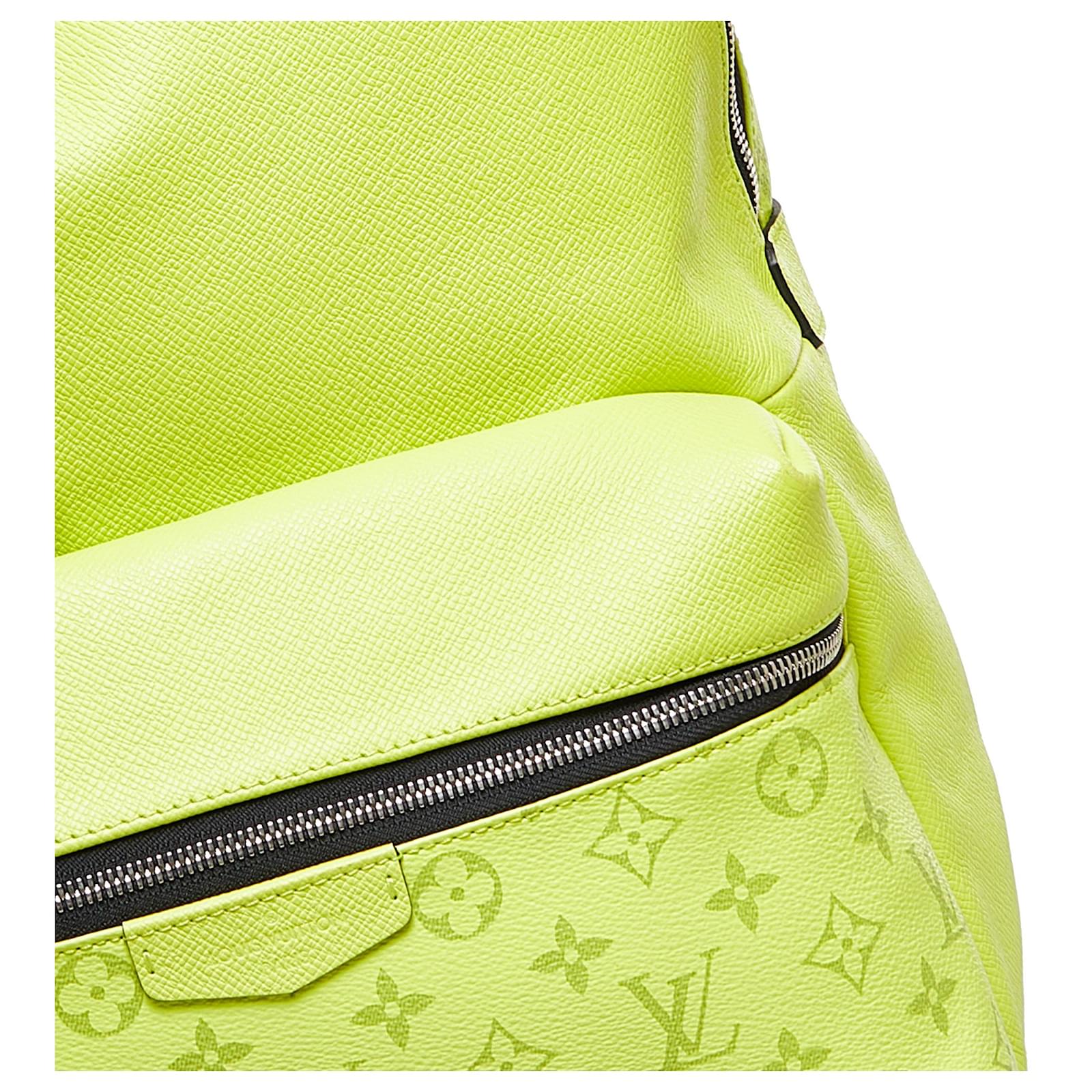 Louis Vuitton Yellow Monogram Taigarama Discovery Leather Cloth