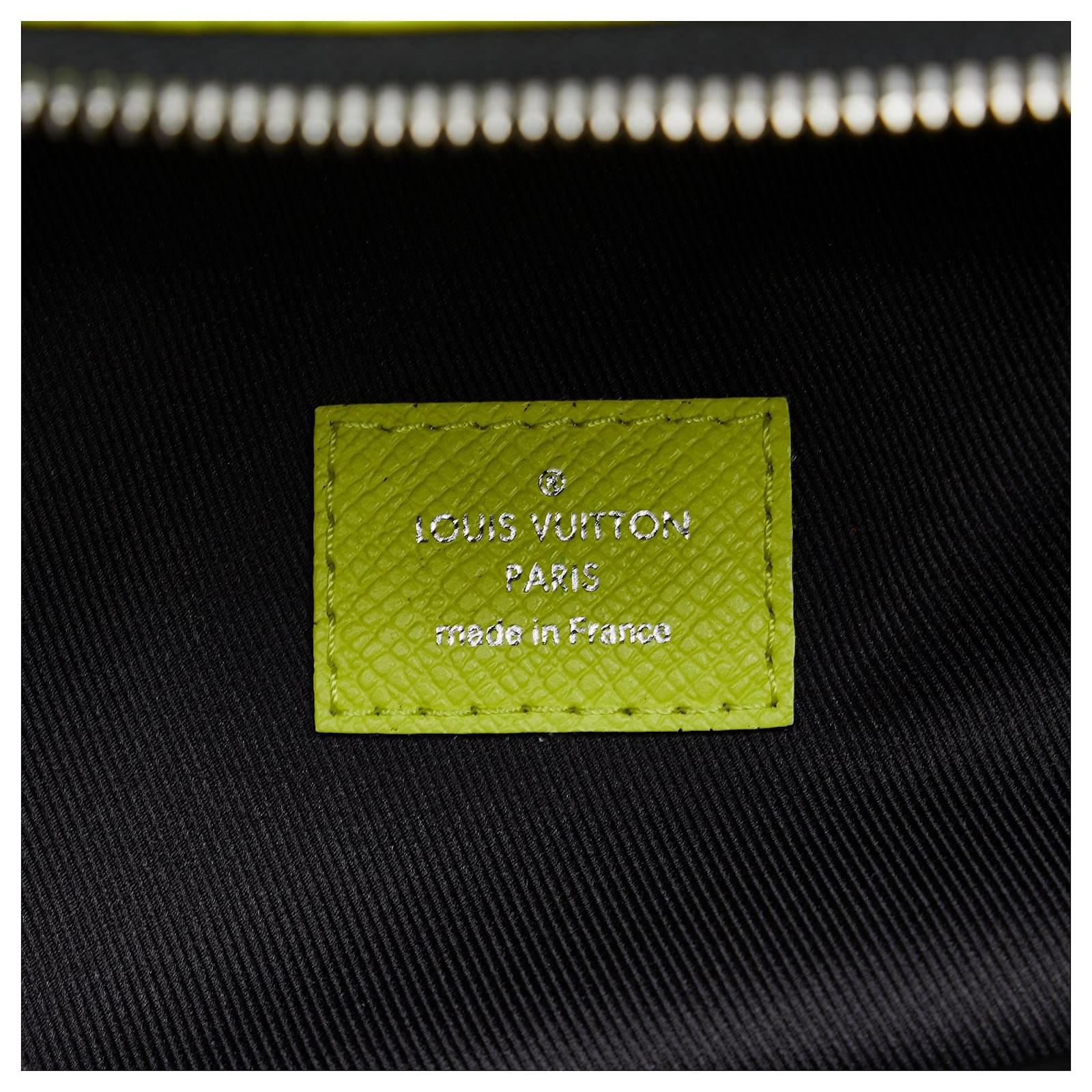 Louis Vuitton Yellow Monogram Taigarama Discovery Leather Cloth ref.985035  - Joli Closet