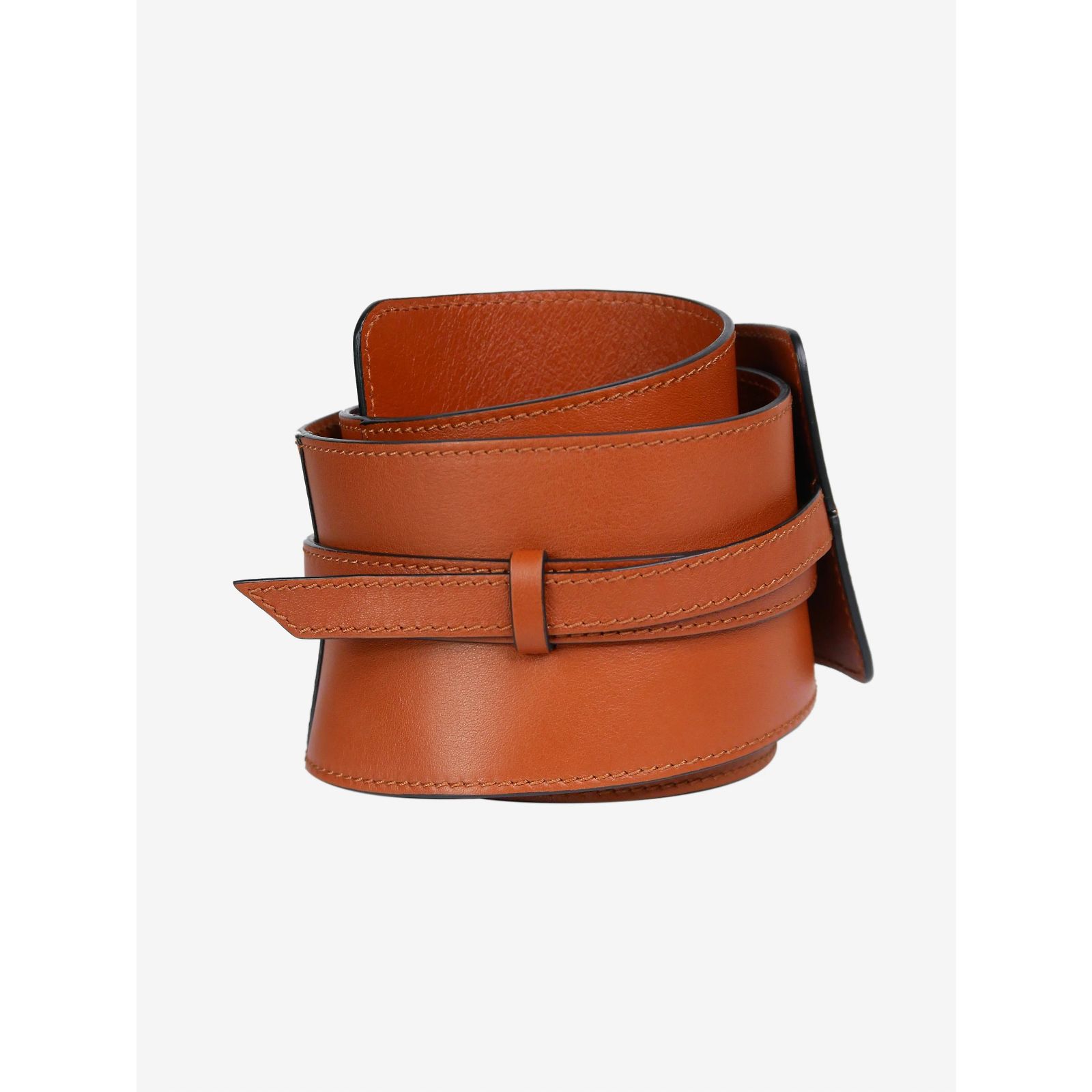 Ulla Johnson Brown leather waist belt ref.JC986107 (Sold  display picture 2