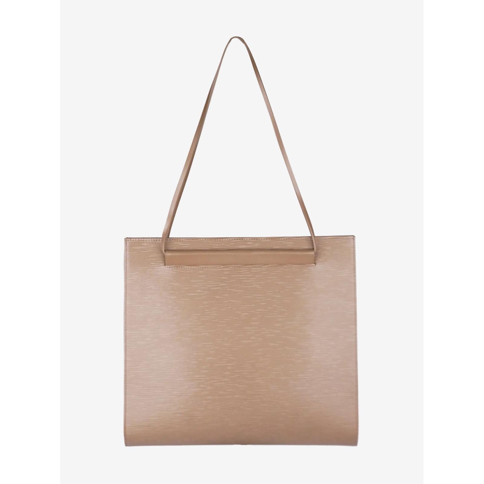 tas shoulder-bag Louis Vuitton St Tropez Brown Epi Leather