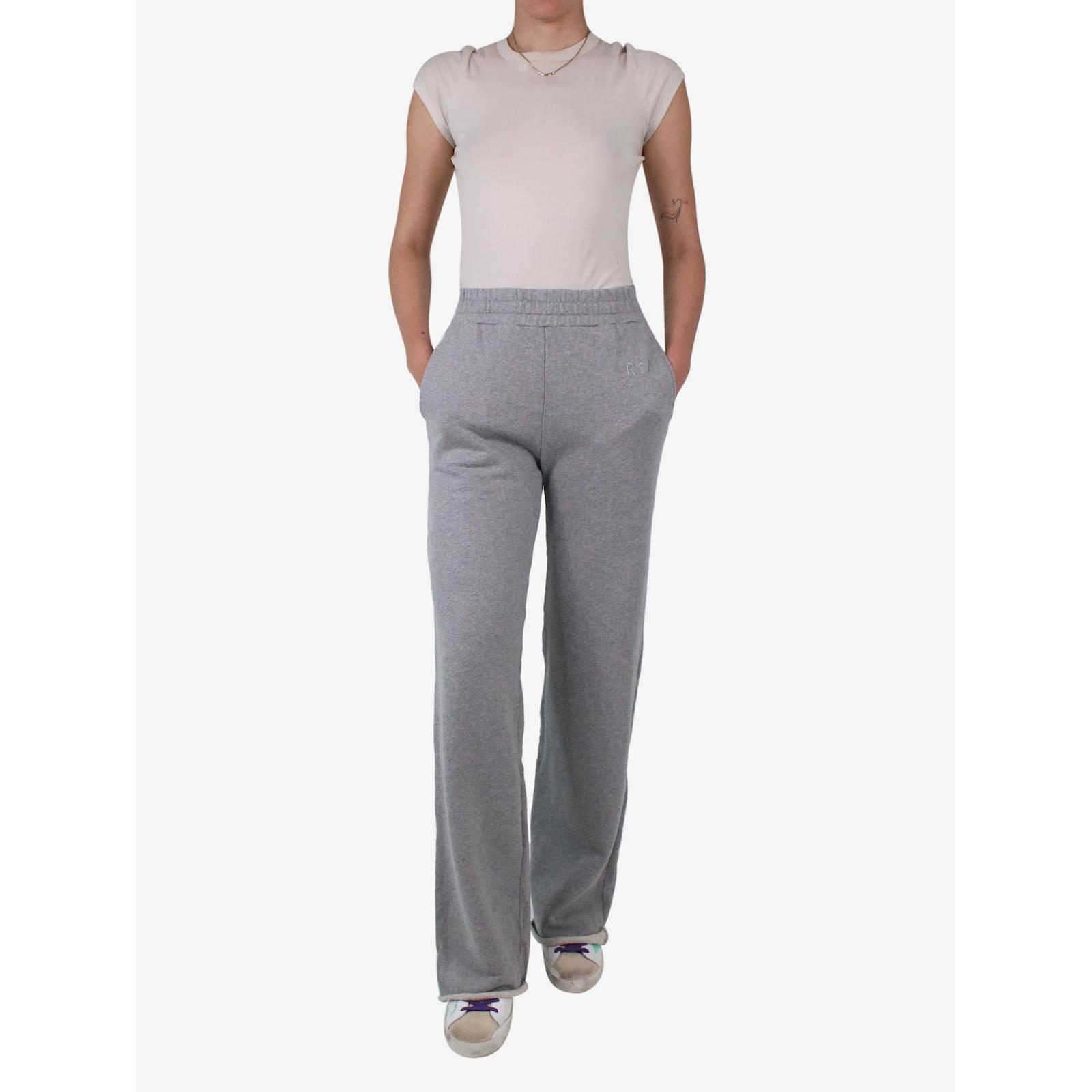 Grey wide-leg sweatpants - size XS