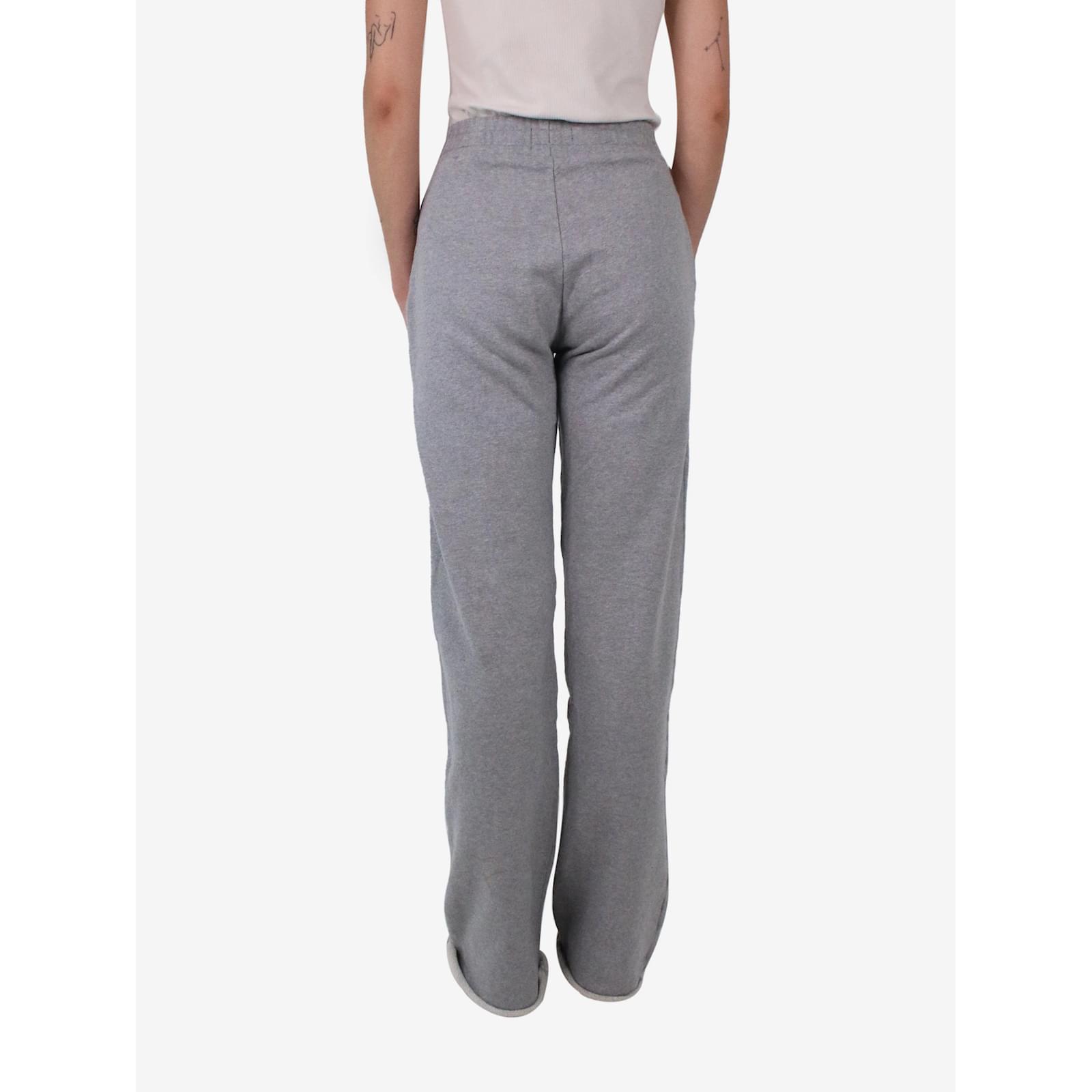 Grey wide-leg sweatpants - size XS