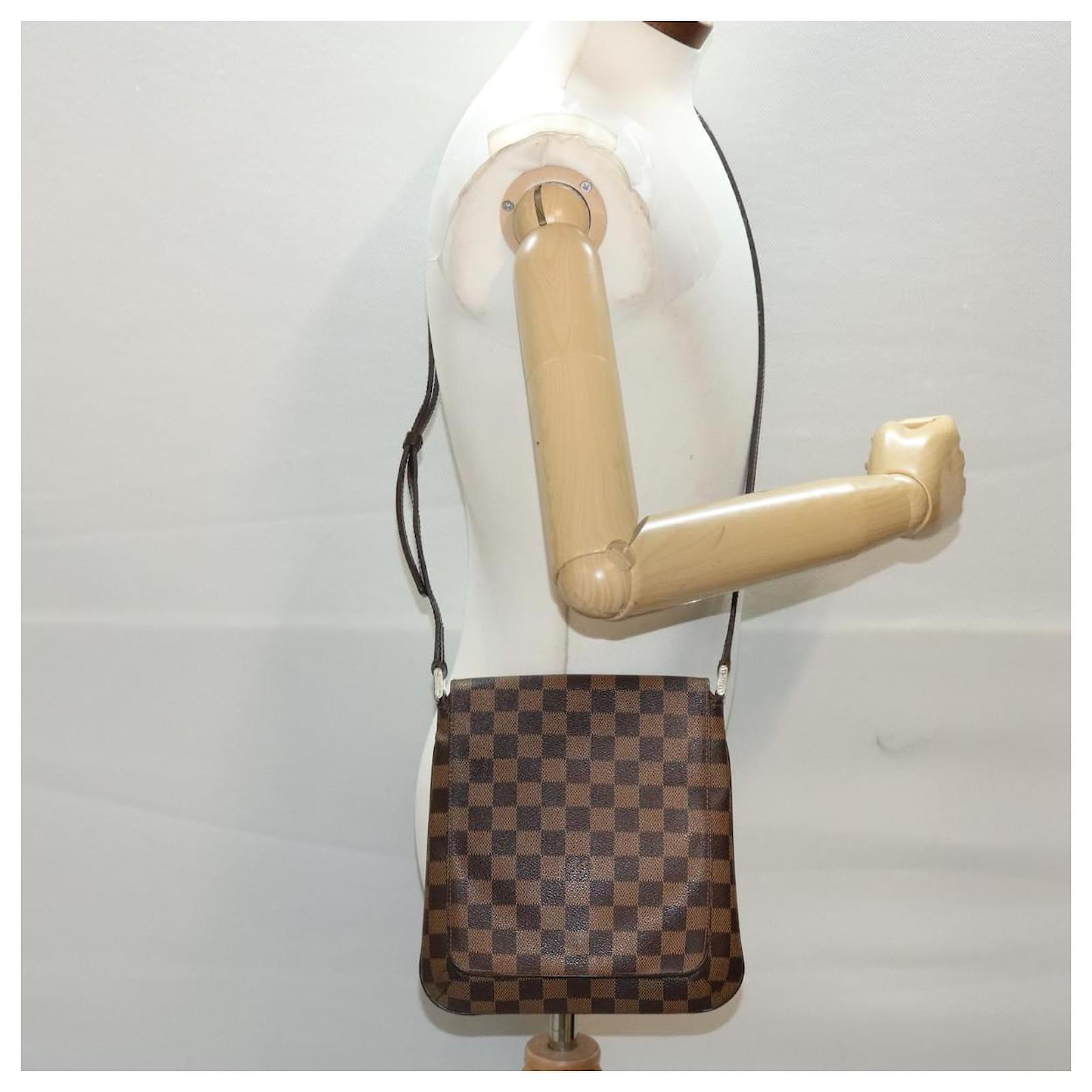 LOUIS VUITTON Damier Ebene Musette Salsa Long Shoulder Bag N51300 LV Auth  47511